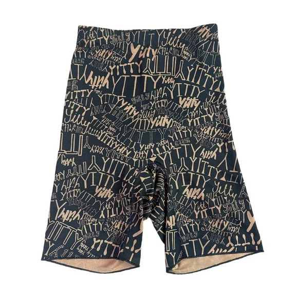 Yitty by Fabletics Lizzo Mesh Me Smoothing High Waist Shorts Logo Size Medium - Picture 2 of 10